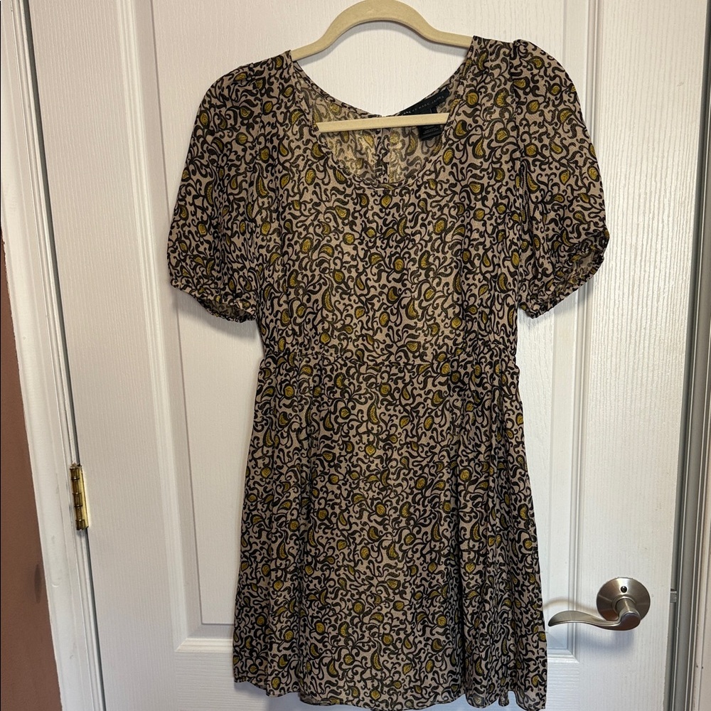 Marc by Marc Jacobs Black, Cream & Mustard Floral Blouse